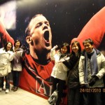 in front of Rooney