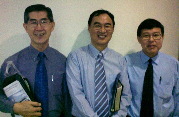 Rev James Seah, Kenny Chee, Eric Chua (ps-in-charge)