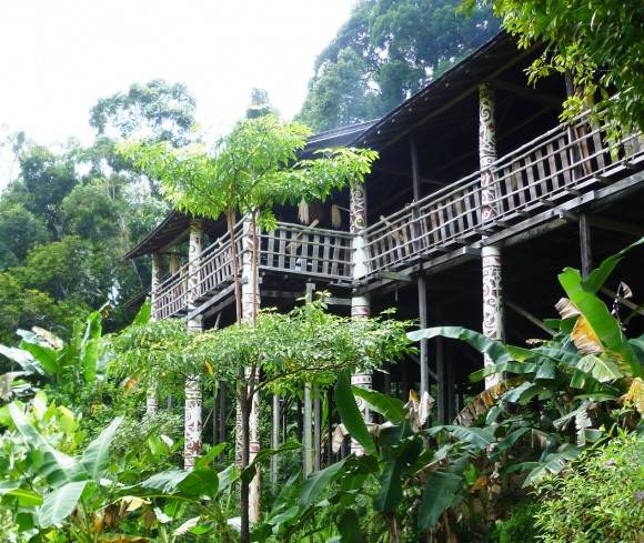 dayak longhouse dayak longhouse