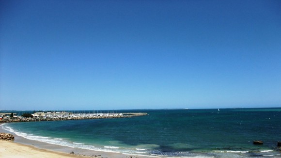 viewing the marina from the Round House, Fremantle