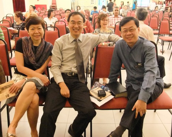 Jenny, Kenny and pastor Richard