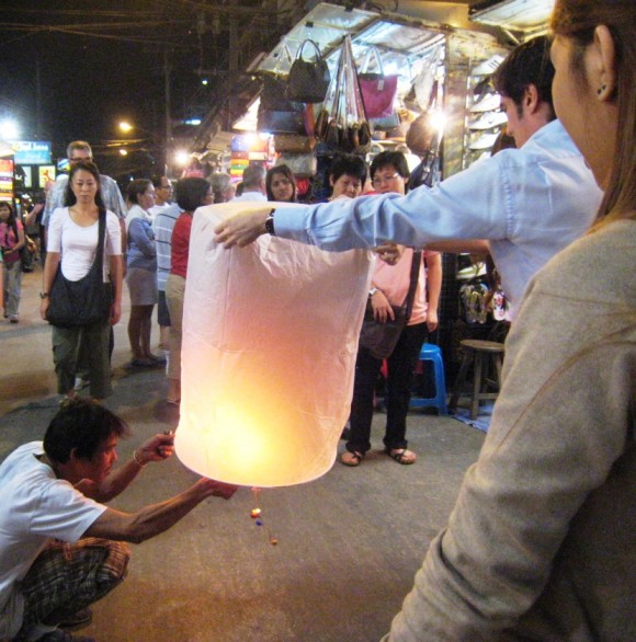 hot air lanterns launched
