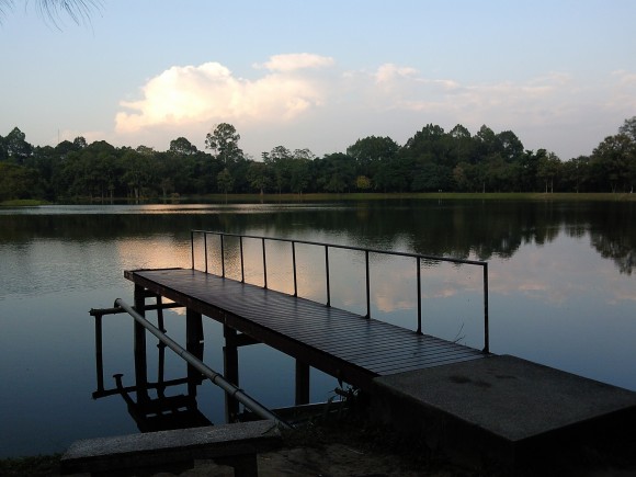 Chiang Mai University lake jetty