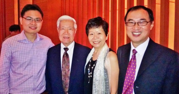 Josh, Prof Lawrence Chan, my wife and I