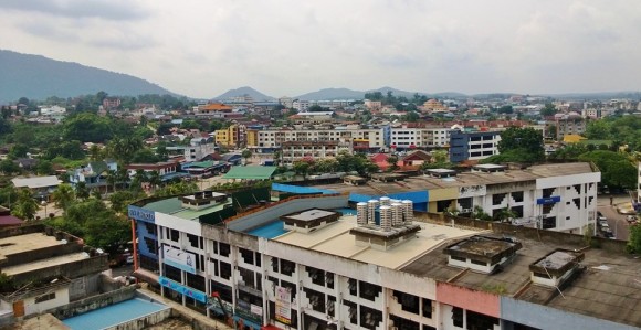 overlooking Kluang, Johor from Hotel Anika