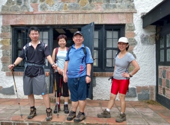 Standing in front of what was once a chief surveyor's colonial house