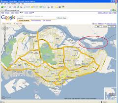 pulau ubin Pulau Ubin circled