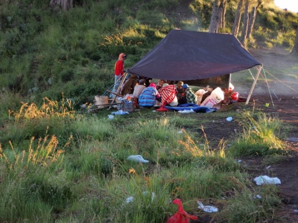 Litter at campsite 