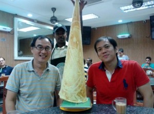 With Yew Juan and tallest tissue prata in PJ With Yew Juan and tallest tissue prata in PJ