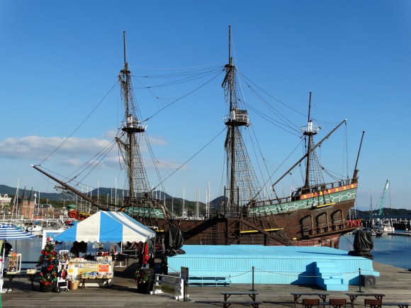 Huge replica of colonial Dutch ship