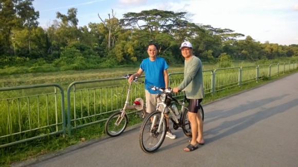 Kenny and Eric Ng on Ulu Pandan Park Connector