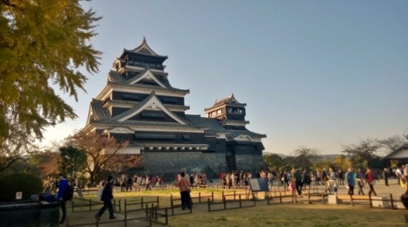 Majestic Kumamoto Castle - one of a few major heritage castles of Japan.