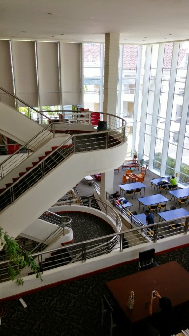20150326_135343~2 From the highest level where I sat, the staircase looks shapely