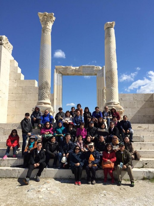 The group picture taken at ancient Laodicea