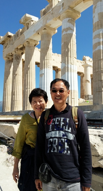20150416_150938 (346x640) At Parthenon, ancient temple dedicated to goddess Athena, in Athens acropolis