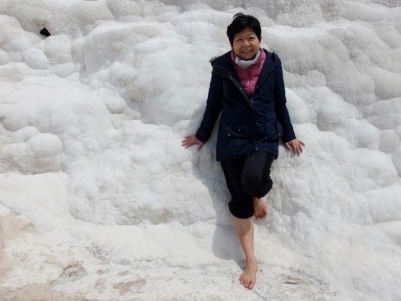 Natural hotsprings and beautiful terraces of carbonate minerals