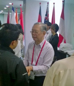 Speakers praying and imparting to delegates