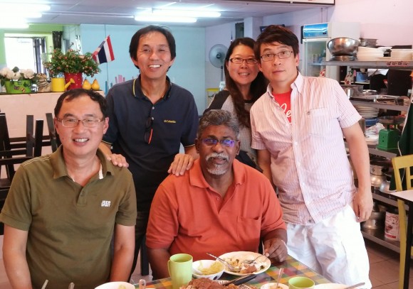 Lunch with Pastor Thomas, Pastor Amos, Agnes and Mark Chua