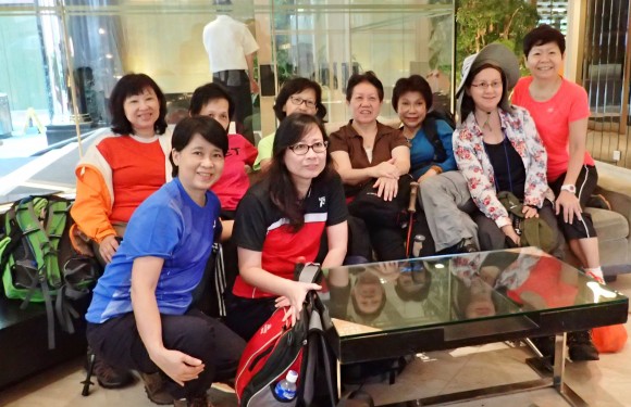 The women hikers all ready for the first day's hike.