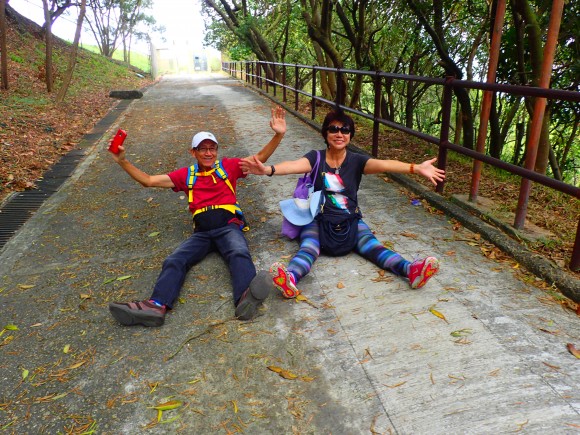 Jeffrey and Katharine in playful mood