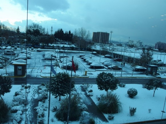 Snowed over and delayed at Istanbul International Airport