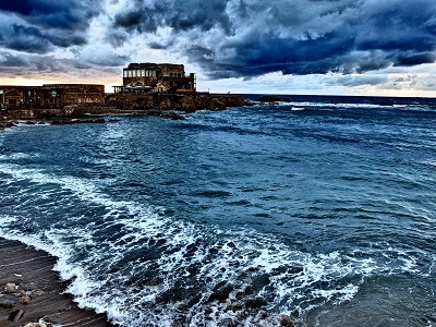 Caesarea by the sea was wild and captivating. 