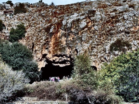 Worship of Pan at the cavernous opening