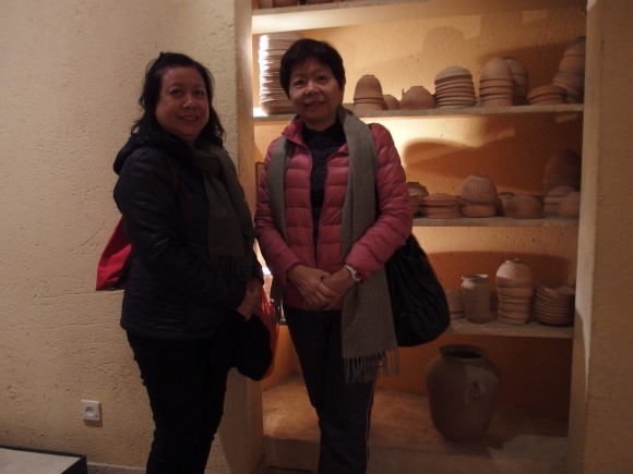 Joyce Leong and Jenny in the museum 