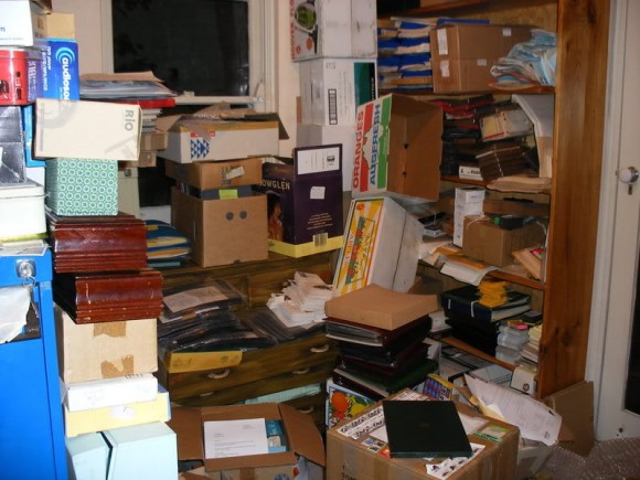 Cluttered storeroom