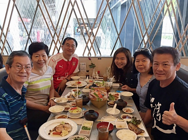 Welcome meal at Fuji Japanese restaurant