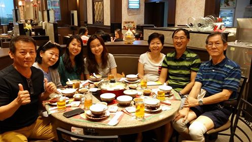 Reunion dinner at MK branch later in the evening at shopping mall