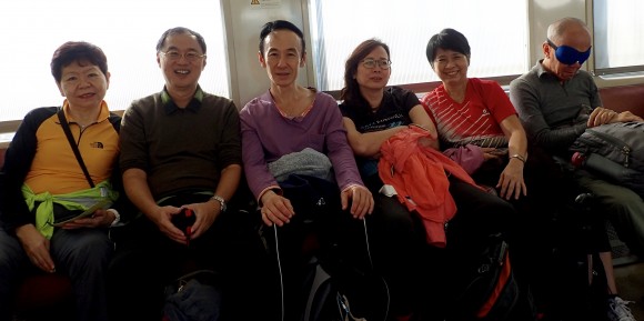 Japanese are quiet in their trains. It was difficult to keep Singaporeans quiet when they are all excited.