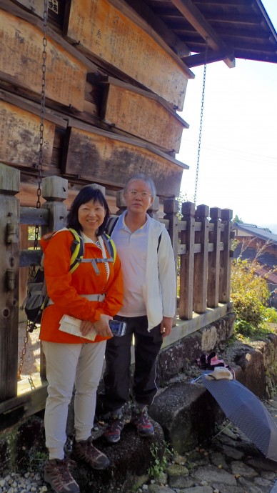 Joy Lian the trip organiser and leader with her ever by her side husband, Simon. It helped greatly that she spoke some Japanese!