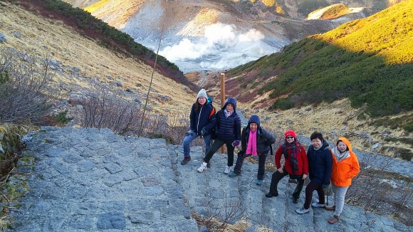 The walk around the Murodo plateau was cool and relaxing. About 2 km and full of stunning vistas.