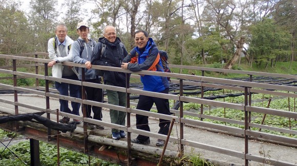 Men on the bridge.